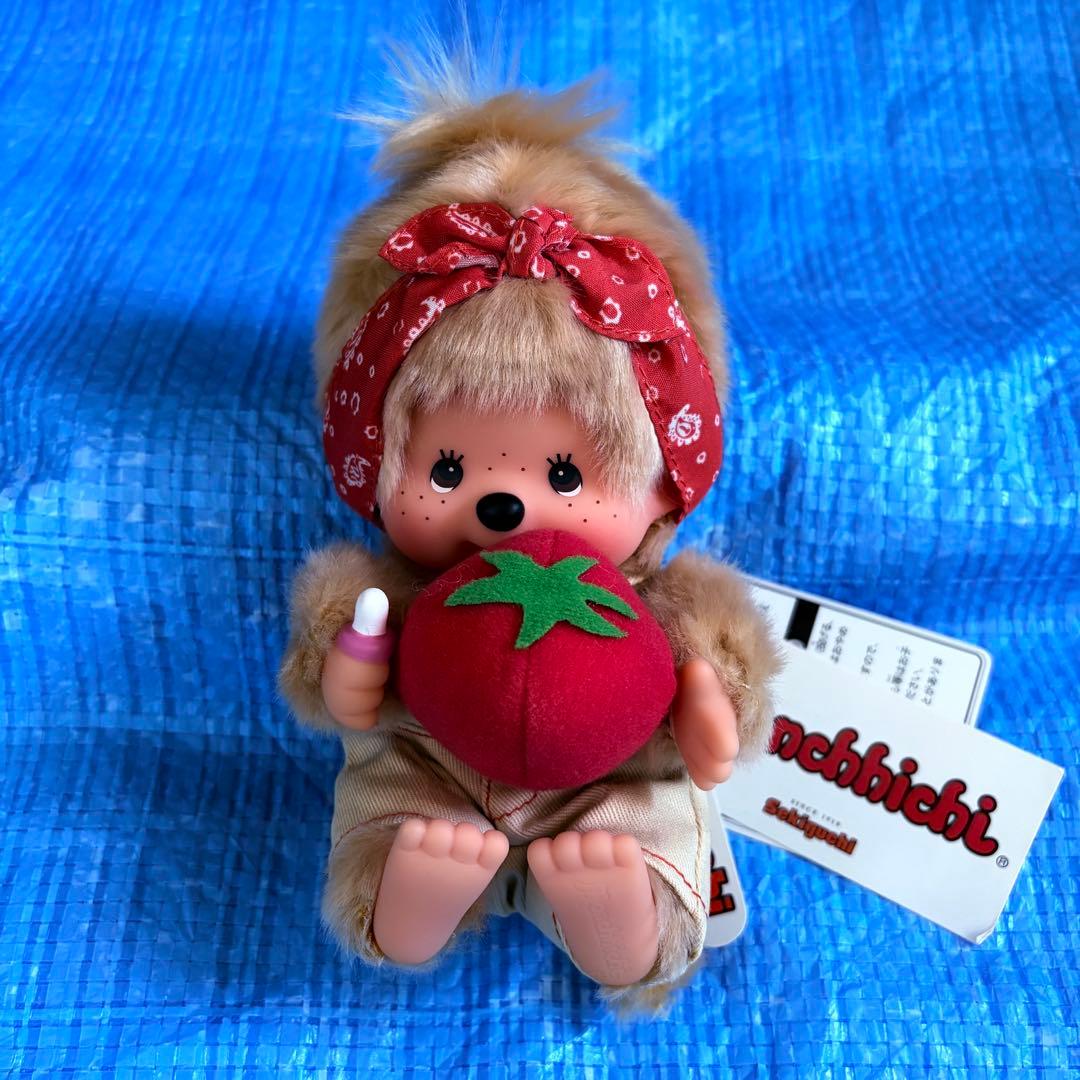 レア⬛︎希少⬛︎ベジタブル⬛︎モンチッチ⬛︎もんちっち⬛︎Sサイズ⬛︎トマト⬛︎バンダナ⬛︎金髪