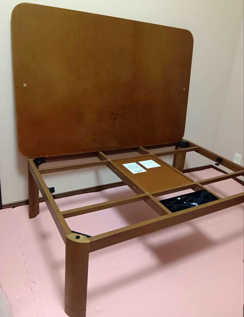 【2021年製】家具調木製ブラウンこたつテーブル　１２００cm☓８００ｃｍ送料込