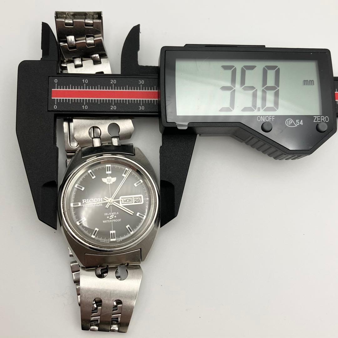 稼働品　RICOH RIBARON 自動巻き腕時計 防水 28ジュエル　メンズ