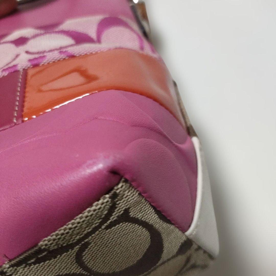 コーチ　パッチワーク　シグネチャー