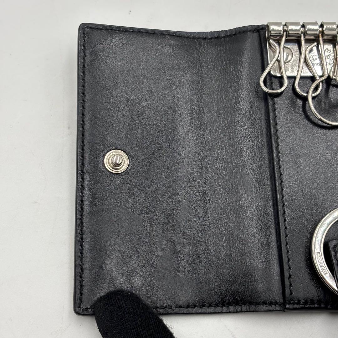 専用GUCCI グッチ グッチシマ GG柄 レザー 6連 キーケース ブラック