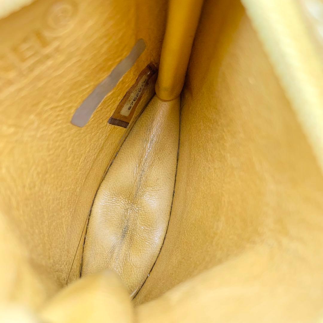 希少 CHANEL ケース ココマーク ハラコ レザー キーリング