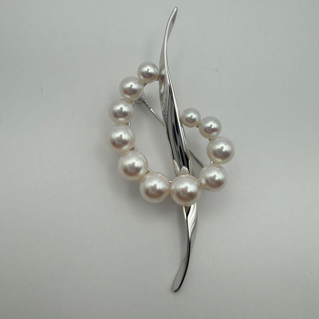 ✨美品✨ミキモト　K18 ブローチ