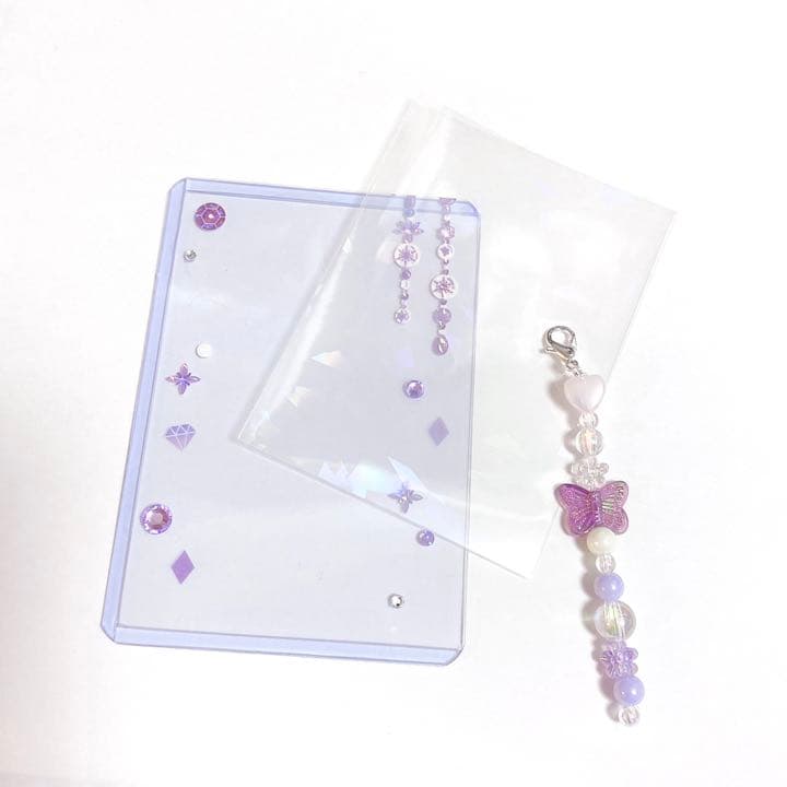 【オーダーページ】デコトレカケース・ホログラムスリーブ 紫セット