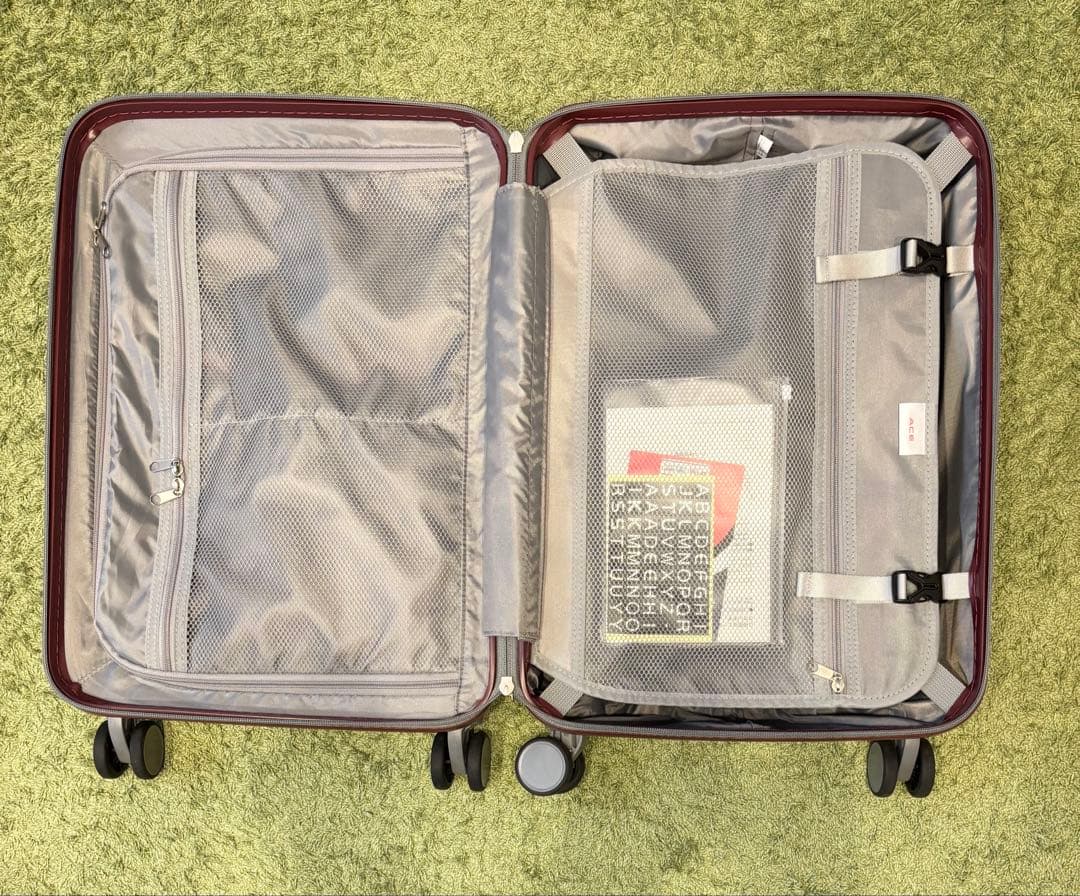 【美品＆匿名配送】エース　キャリーケース　カバー袋、説明書付き　機内持ち込み