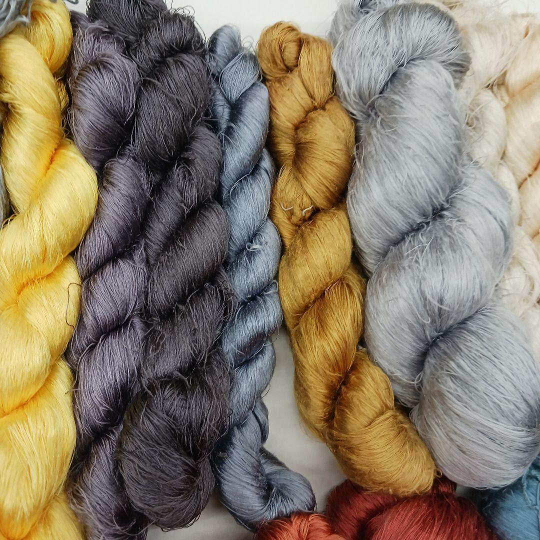 織物、組紐、刺繍手芸用絹糸わけあり