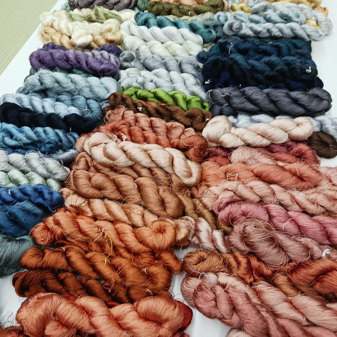 織物、組紐、刺繍手芸用絹糸わけあり