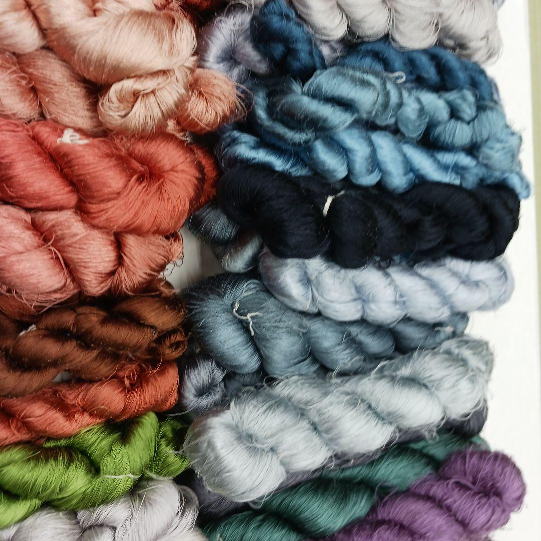 織物、組紐、刺繍手芸用絹糸わけあり