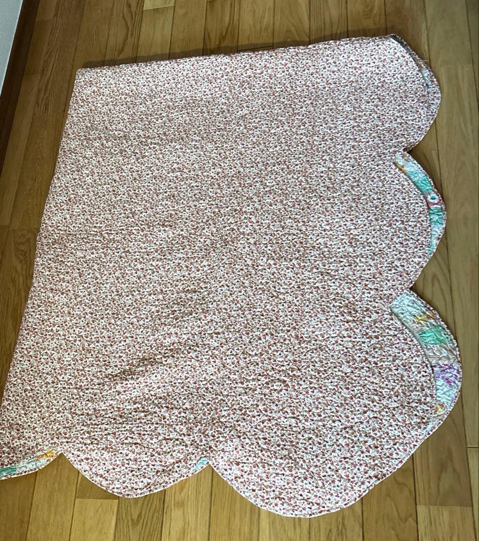 【美品】アメリカンアンティークキルト⭐︎ダブルウエディング 約208×180cm