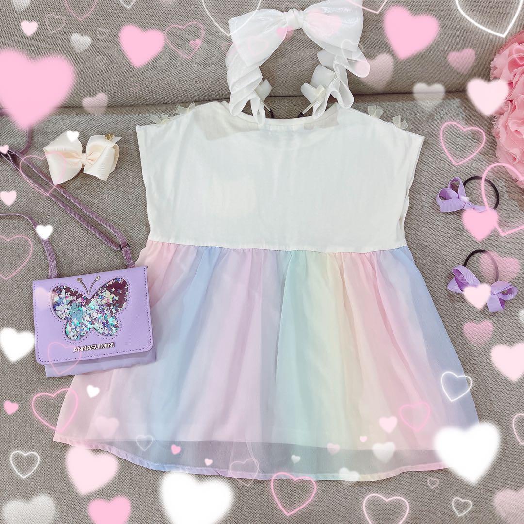 シャーリーテンプル❤️ファミリア❤️ワンピ❤️スカート❤️いちご❤️エニィファム❤️ギンガム