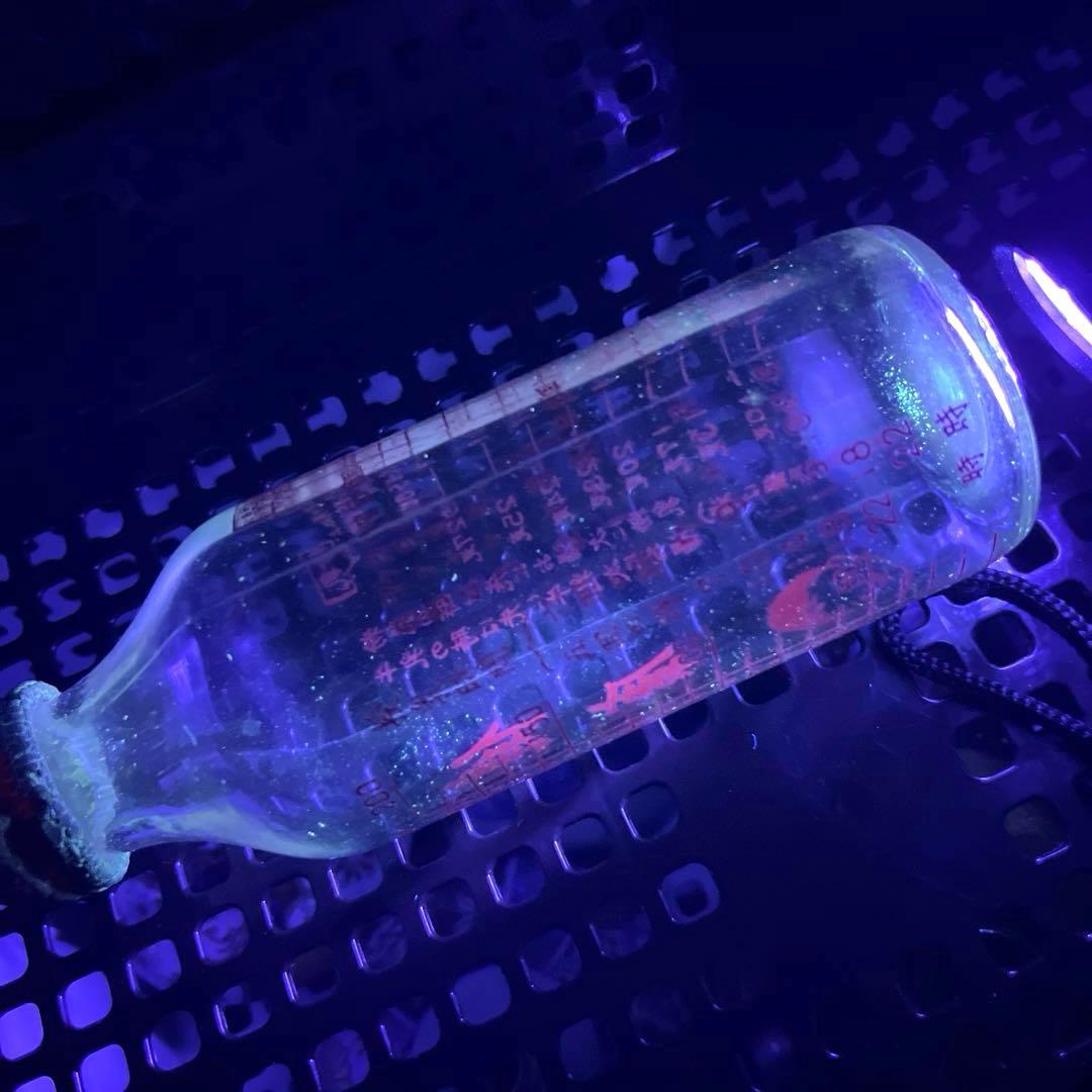 骨董　レトロガラス　希少　健康　赤ちゃん鮮明プリント　哺乳瓶　パッキン劣化有り