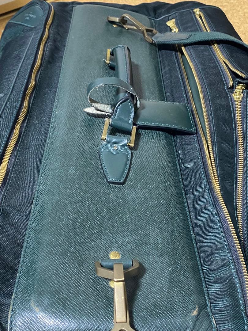 【ジャンク品】ヴィトン ガーメントケース ボストンバッグ タイガ 素材