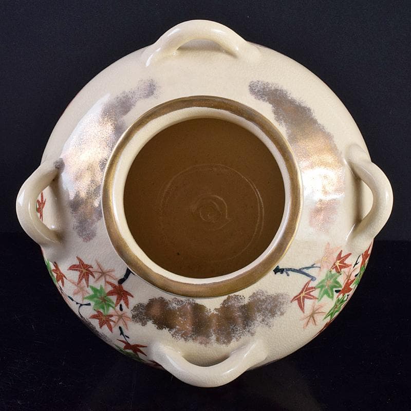 京焼　平安　山川巌造　仁清　荘壷　共箱　V　R7659B