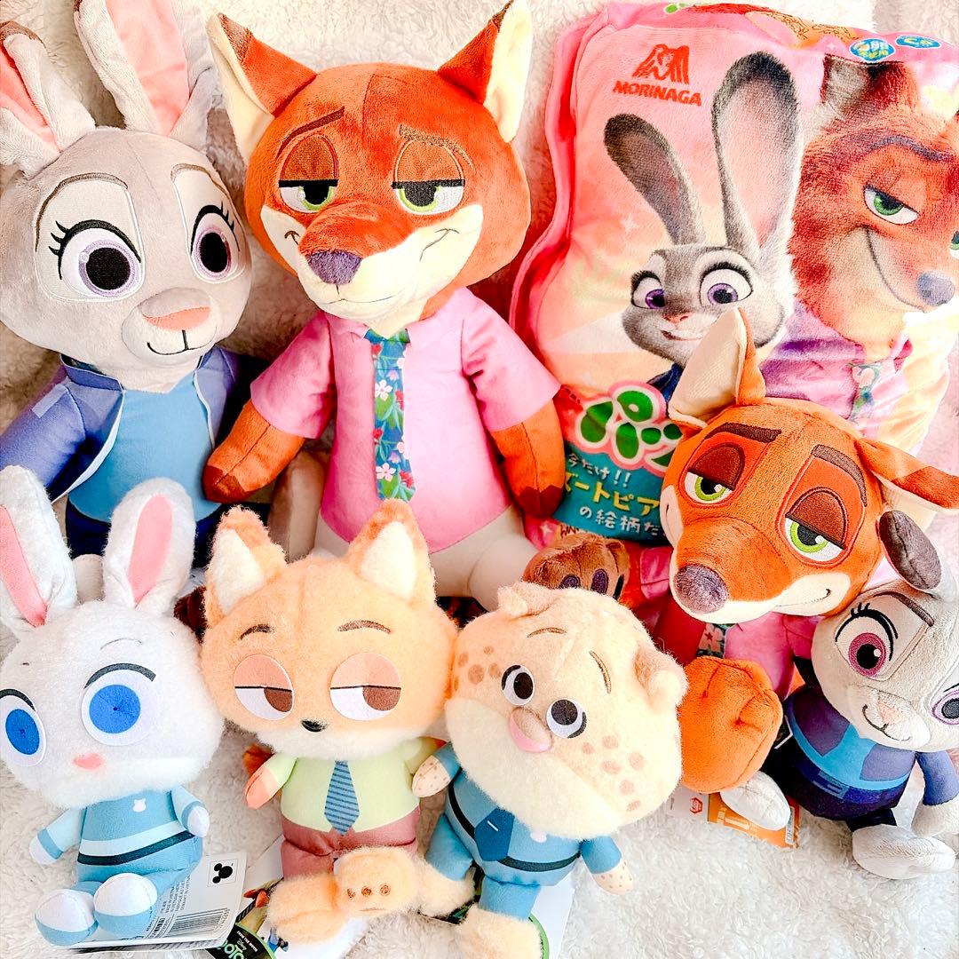 【おまけ付】Disney Zootopia ズートピア ぬいぐるみ&ブランケット