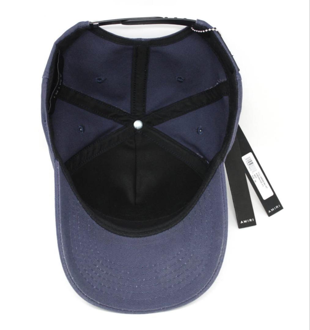 正規品 AMIRI アミリ キャンバス スナップバック キャップ ネイビー