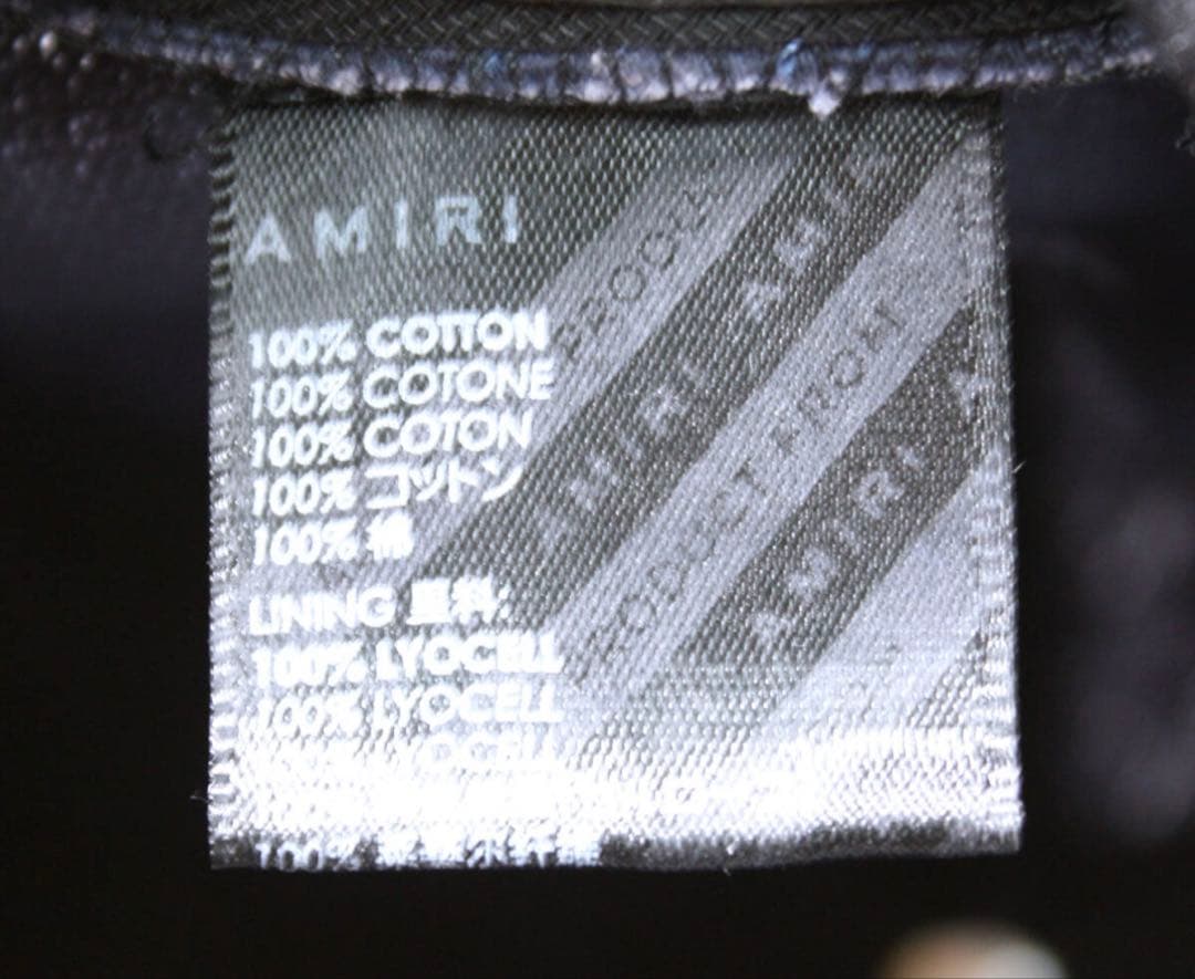 正規品 AMIRI アミリ キャンバス スナップバック キャップ ネイビー