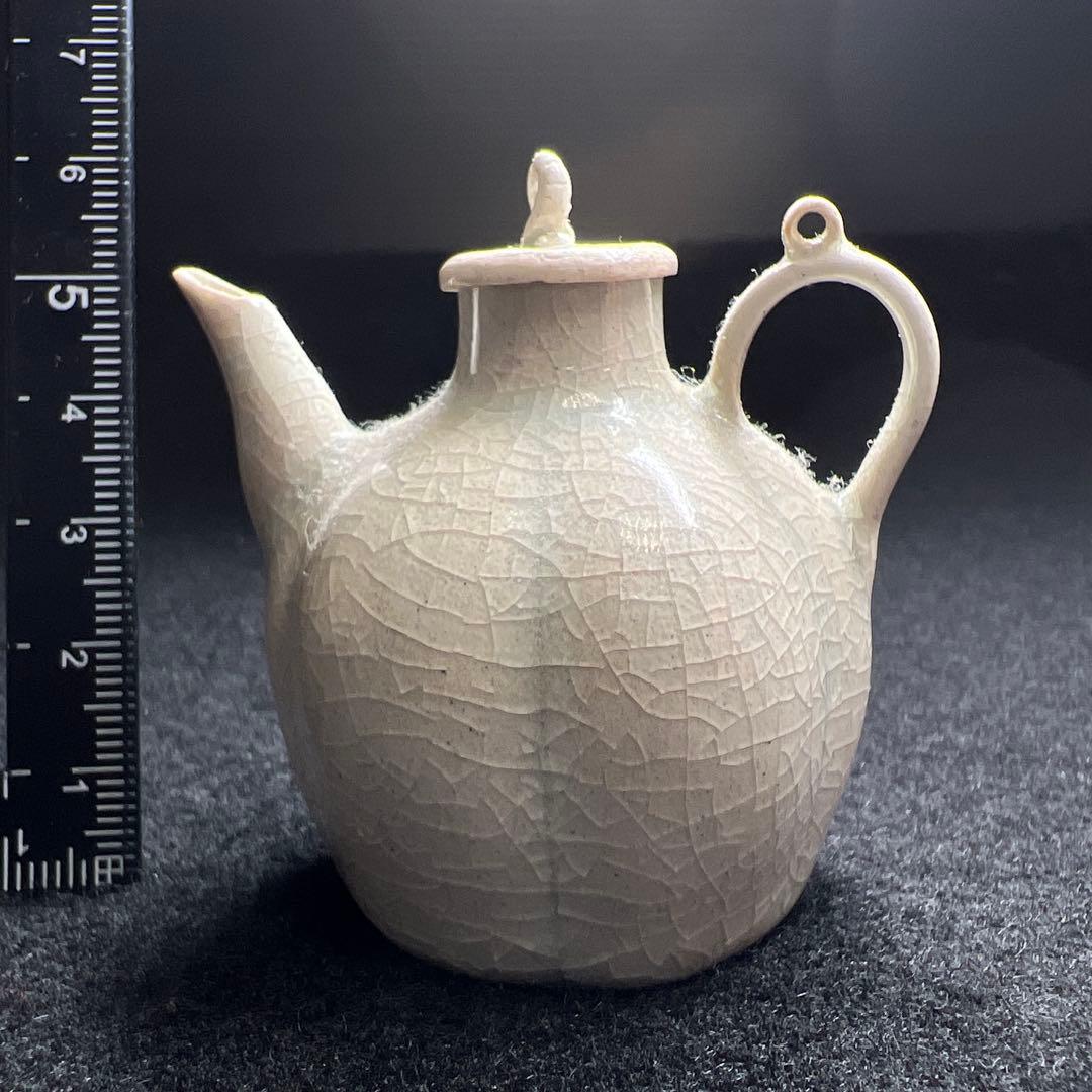 中国宋時代　青白磁急須　幅約5.5㎝　東Y7-1208☆2F