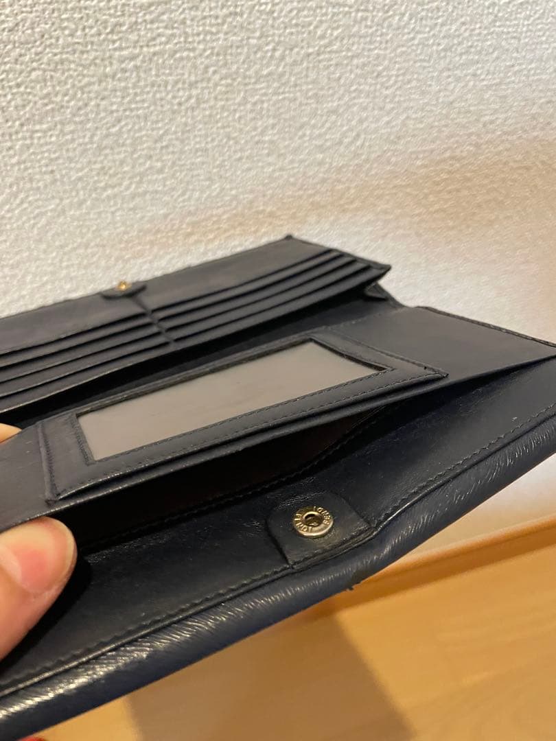 FENDI 二つ折り財布 ネイビー 手帳カバー