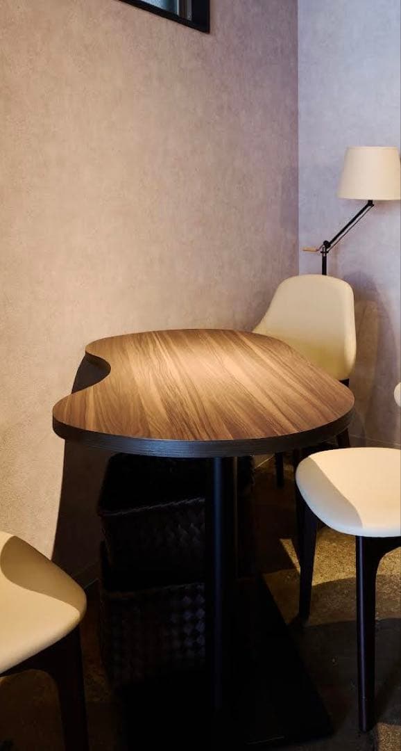 【特注】豆型テーブルダークブラウン