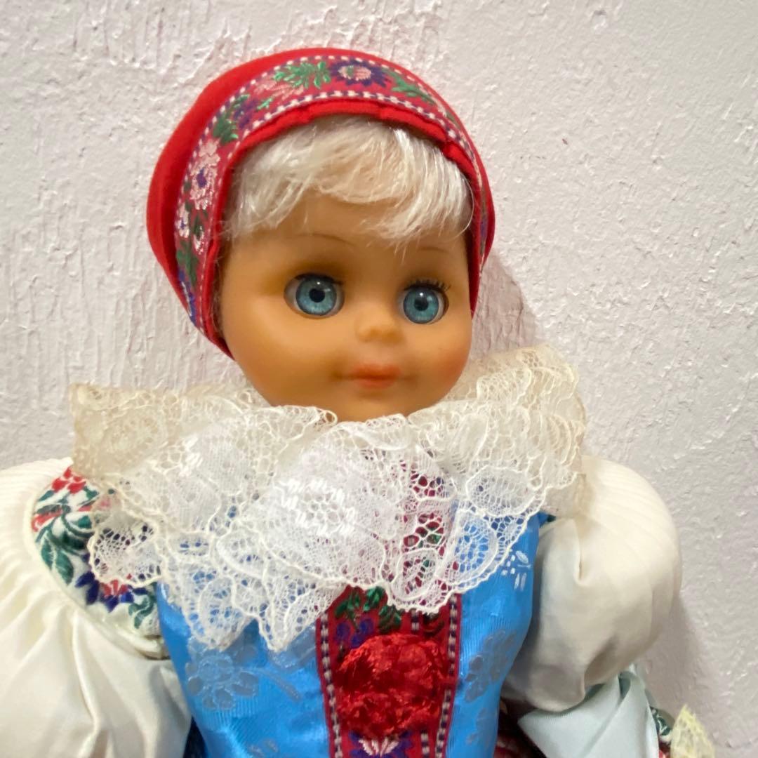 チェコ人形　ハンドメイド　民族衣装　2体　アンティーク　レトロ　スロヴァキア