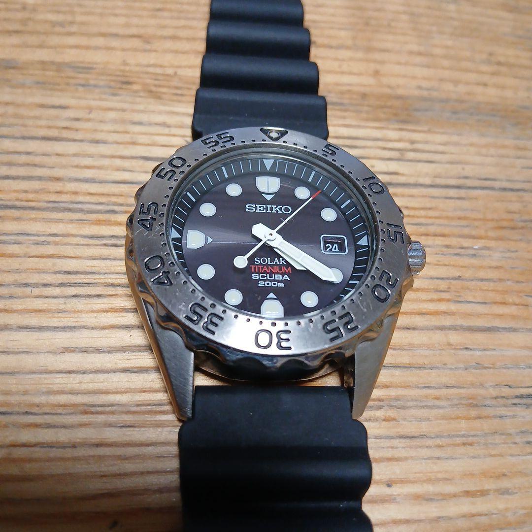 ケ*5様 SEIKO 【稼働品】ソーラー　200m ダイバーズウォッチ