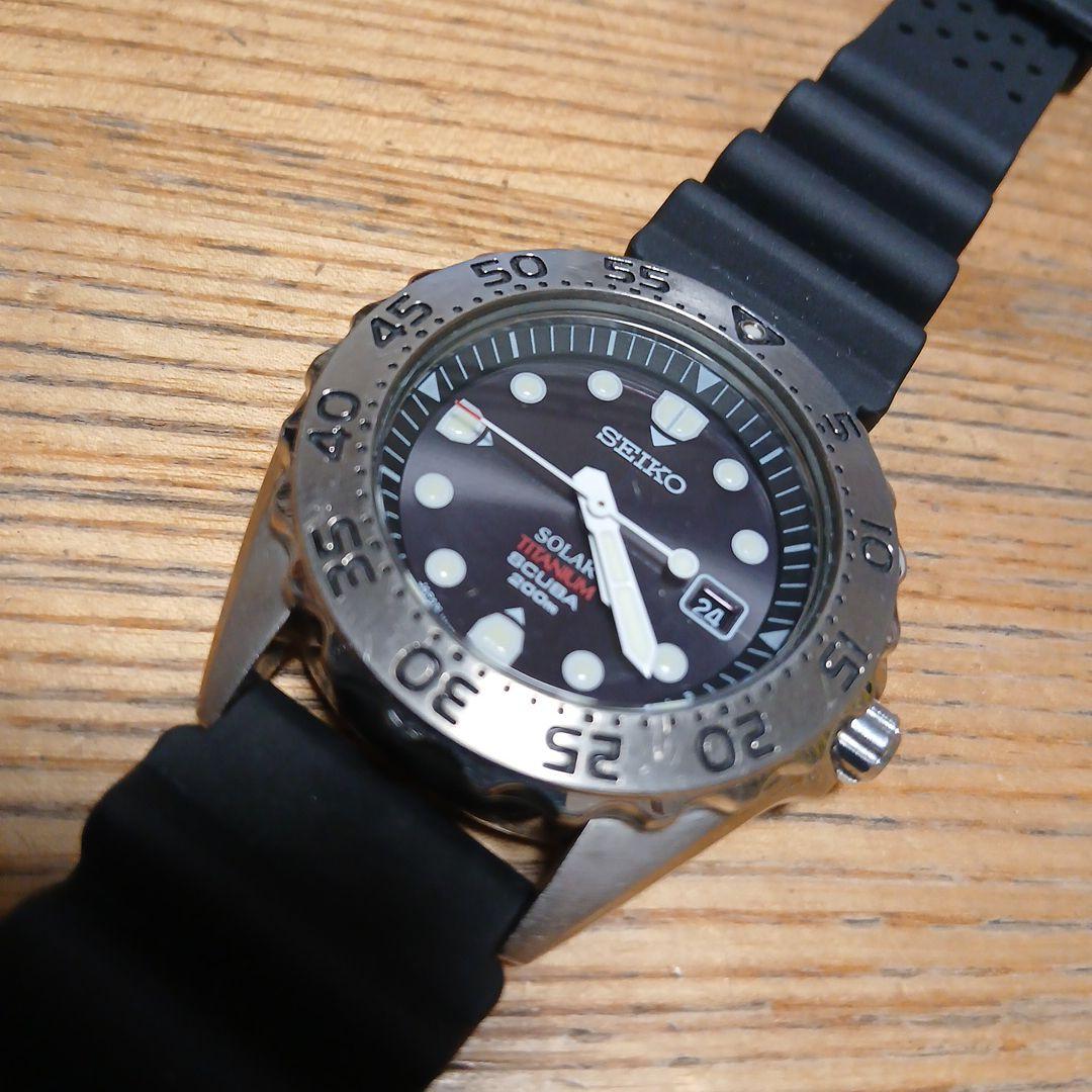 ケ*5様 SEIKO 【稼働品】ソーラー　200m ダイバーズウォッチ