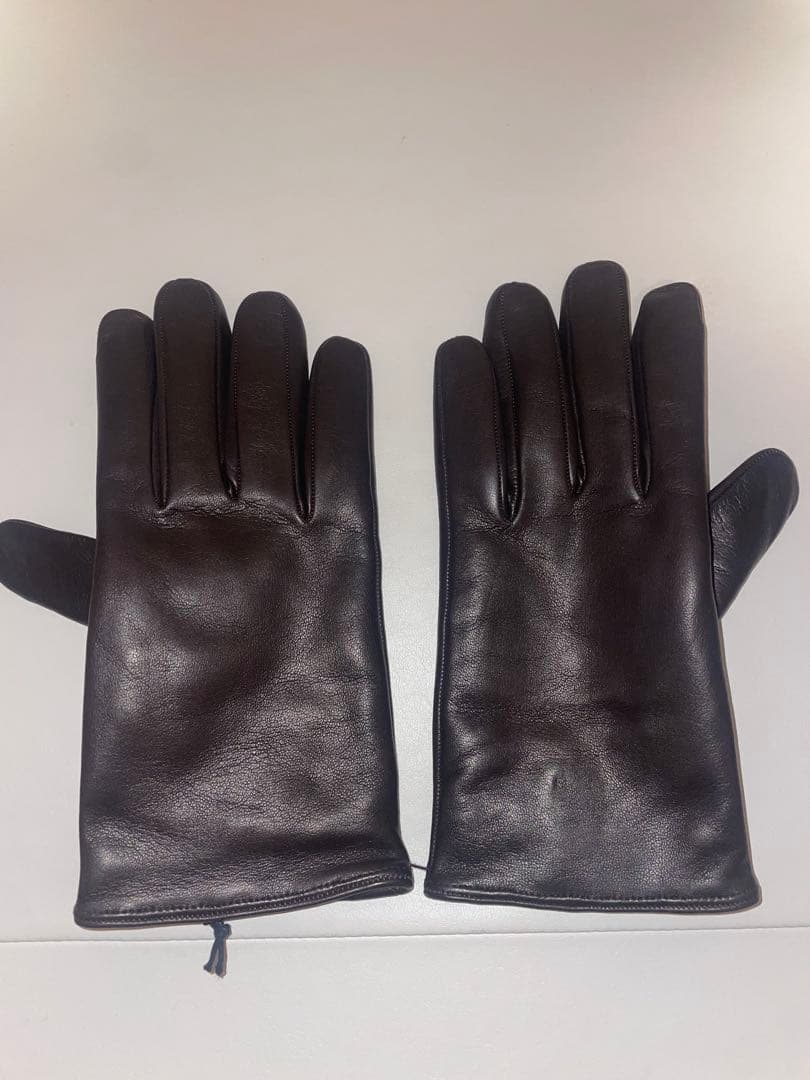 小物 OmarAfridi Curved gloves \"DARK BROWN\"