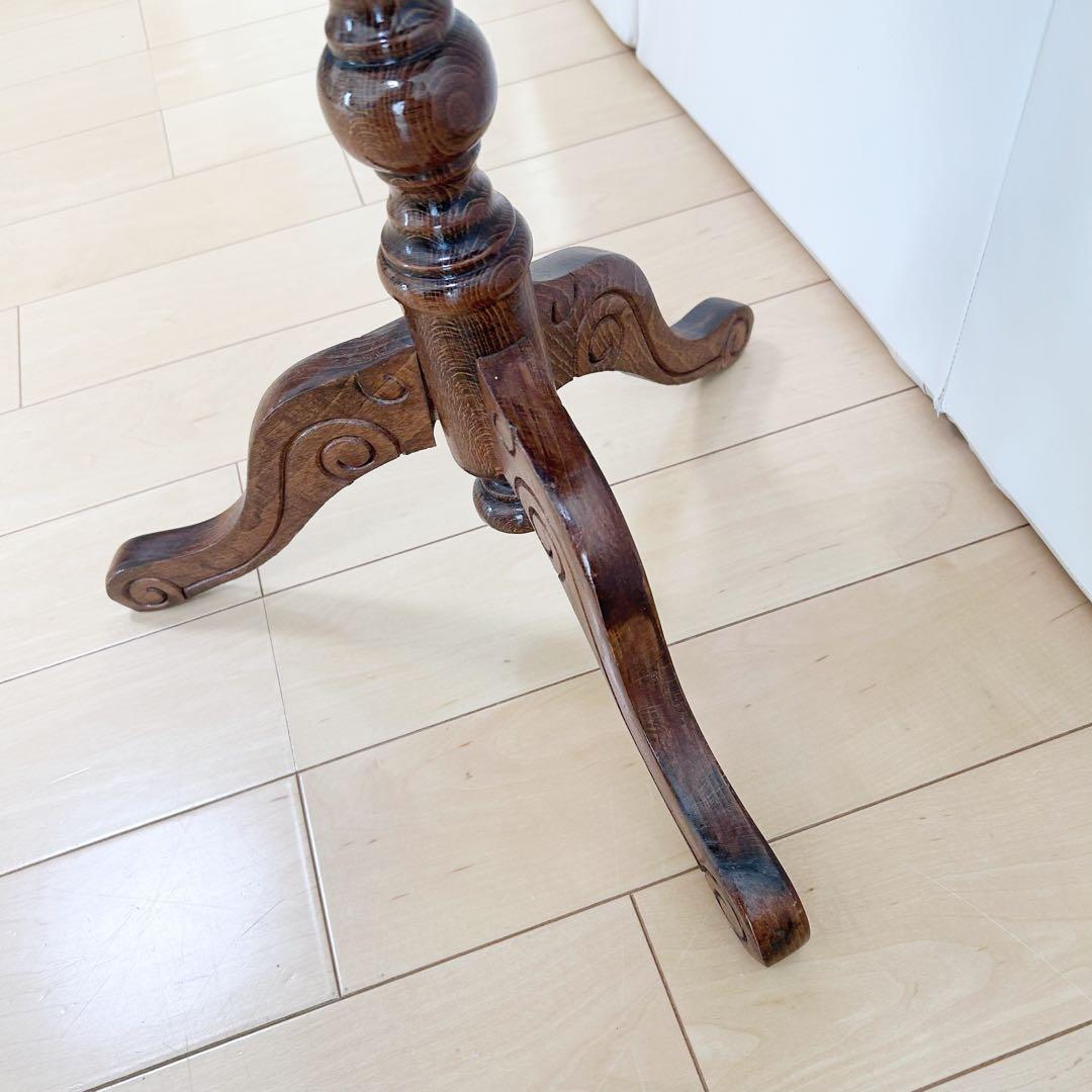 コーヒーテーブル 花象嵌 艶あり アンティーク家具 イタリア ロココ調　バラ意匠