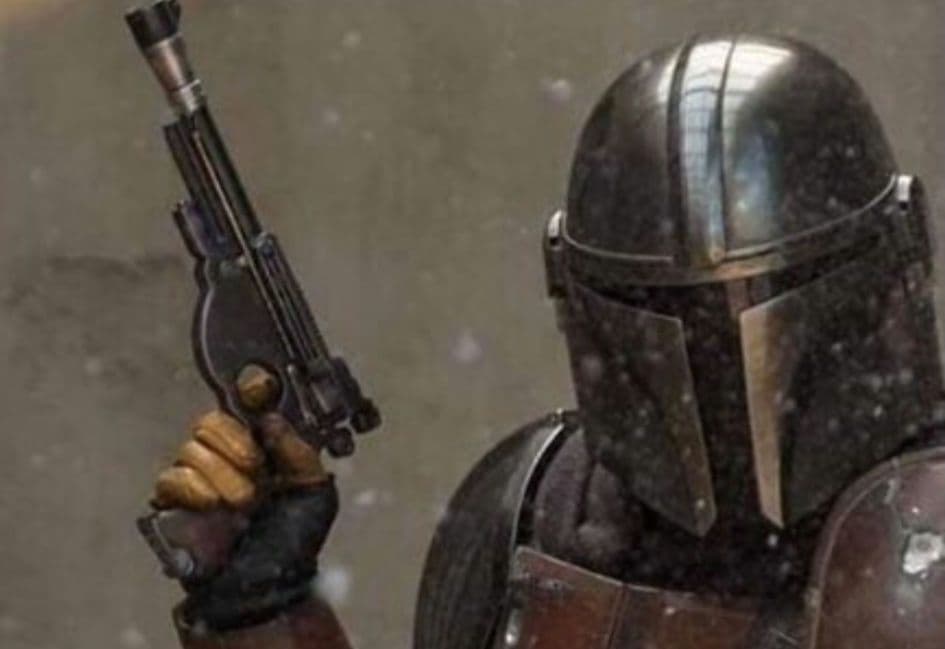 STAR WARS　マンダロリアン　ブラスター　IB-94　レプリカ　台座付き