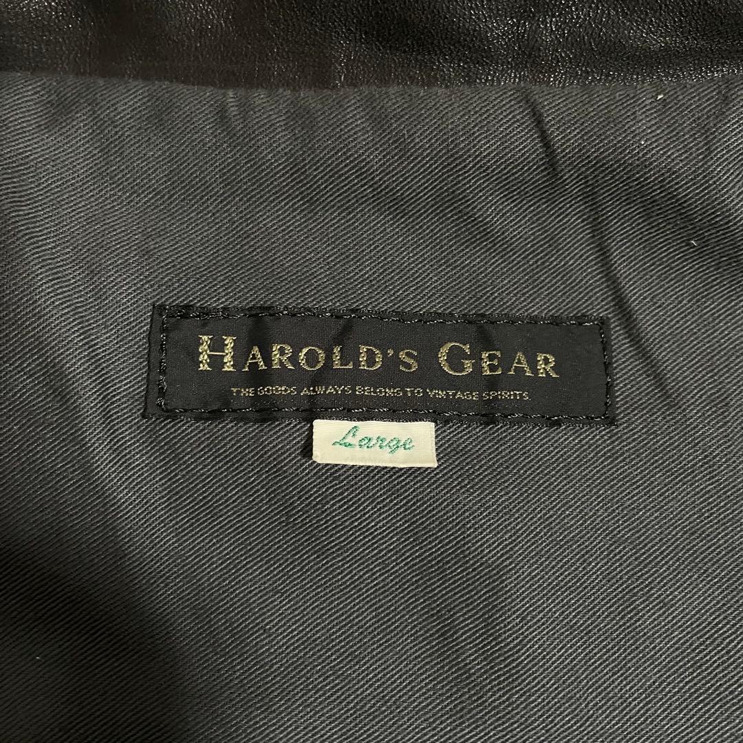 ハロルズギア レザージャケット 襟付き 馬革 ホースハイド