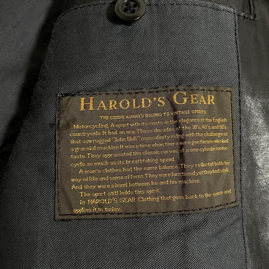 ハロルズギア レザージャケット 襟付き 馬革 ホースハイド
