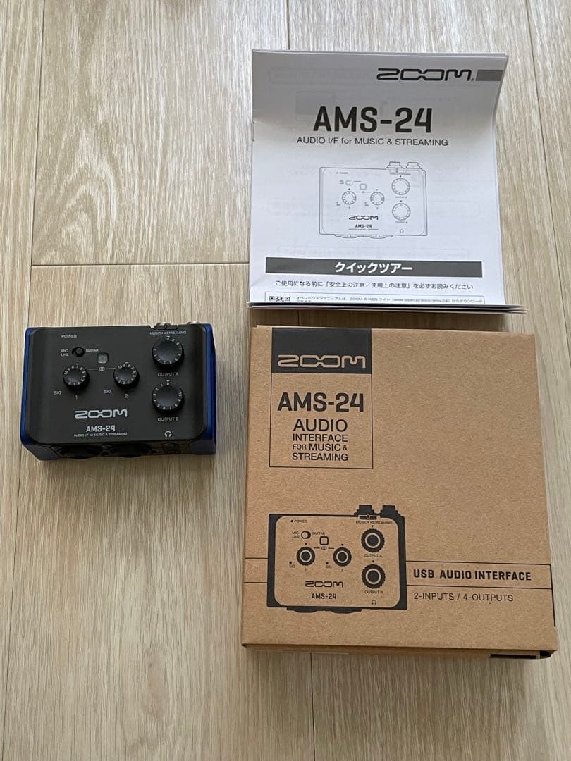 ZOOM AMS-24 オーディオインターフェイス 元箱付