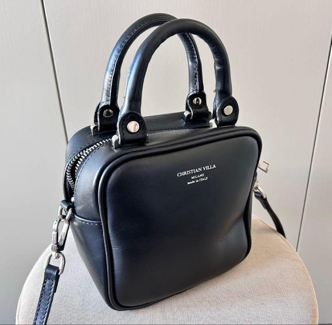 CHRISTIAN VILLA ミニスクエアショルダーバッグ