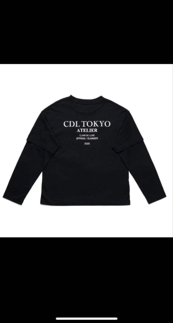 新品未使用‼️CDL TOKYO ブラック ロングスリーブ Tシャツ
