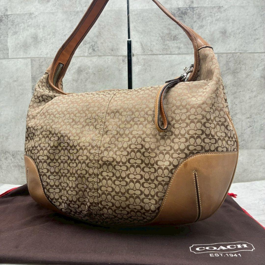 COACH コーチ ワンショルダー ソーホー 肩掛け シグネチャー ハーフムーン
