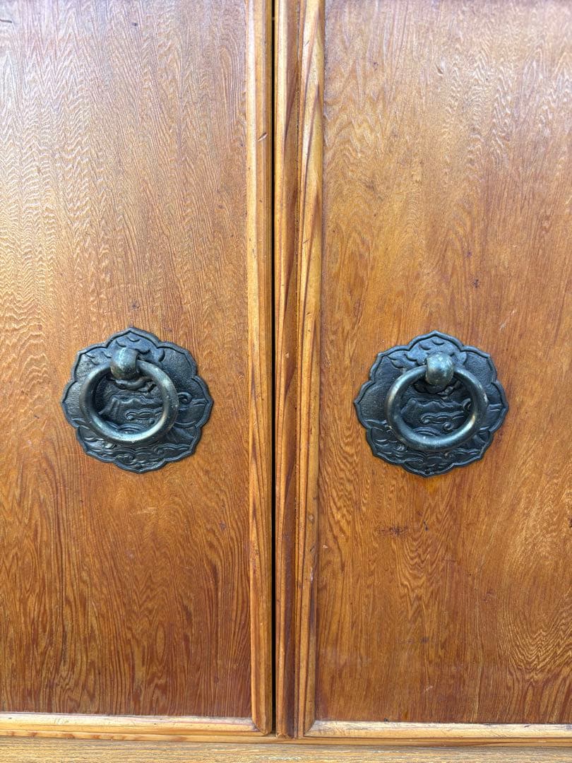 世界遺産鹿児島県産 屋久杉 茶棚 飾り棚 茶箪笥 サイドボード 和家具 伝統