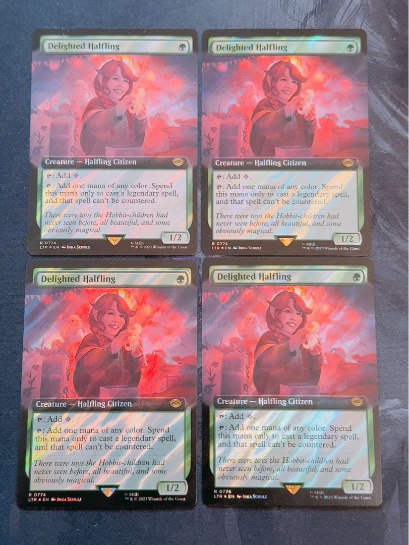 【サージfoil】喜ぶハーフリング　英語　4枚セット