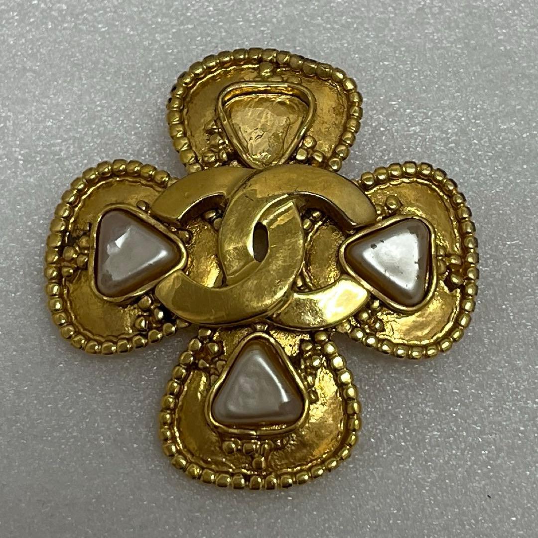 シャネル♡CHANEL ココマーク パール ブローチ