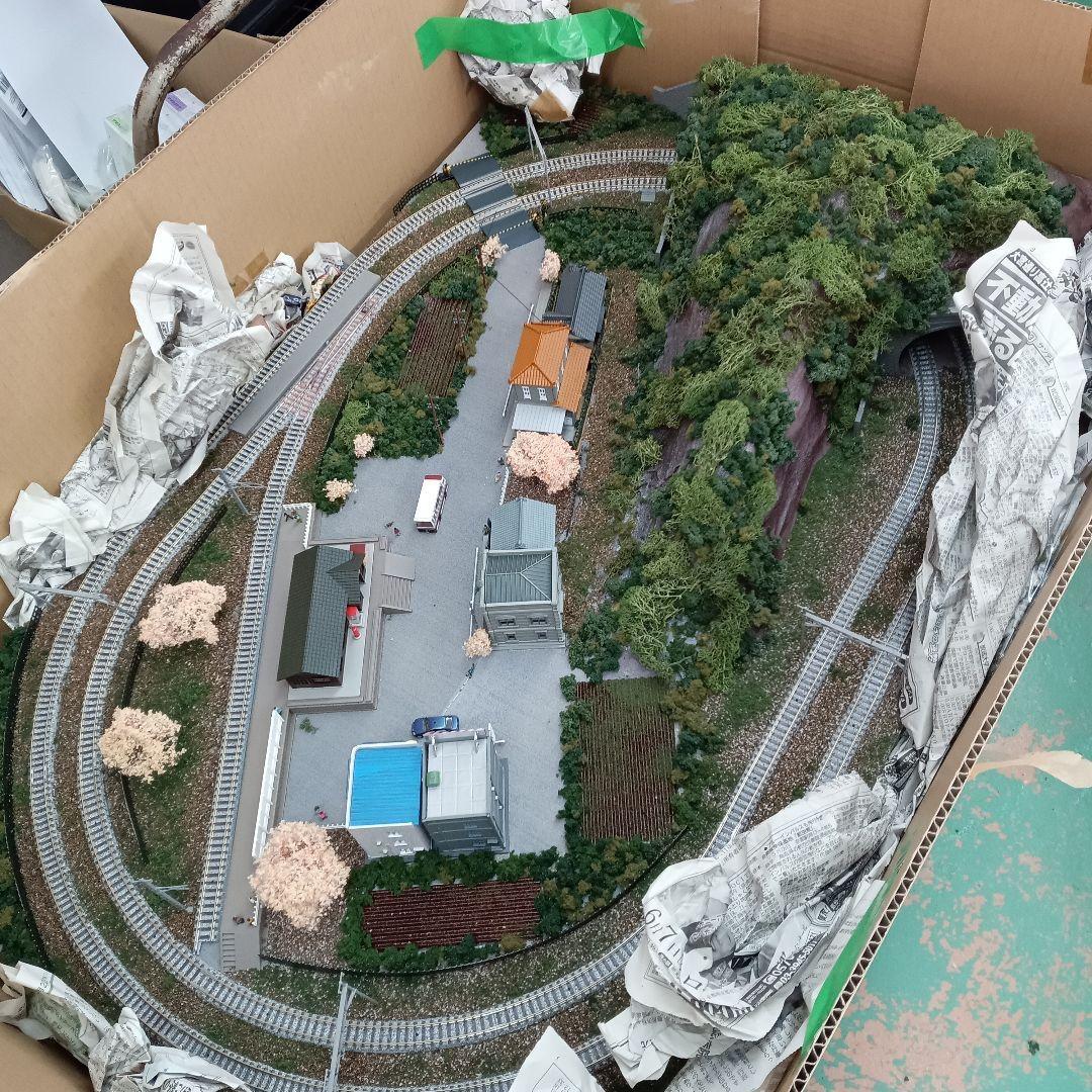 【特大サイズ】鉄道模型 Nゲージ 複線 ジオラマレイアウト 完成品
