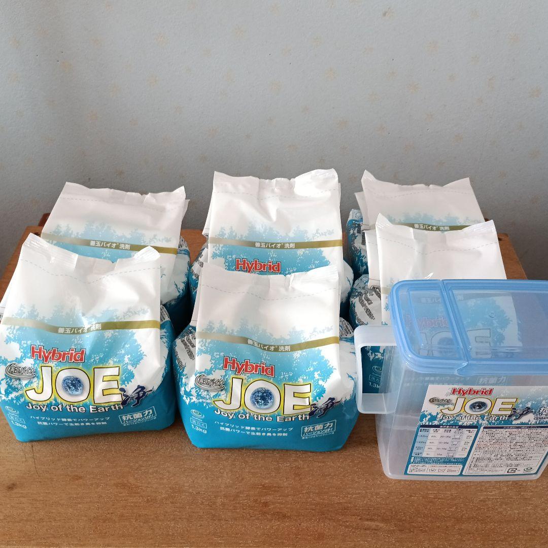 ハイブリッドJOE 善玉バイオ洗剤　容器・スプーンセット