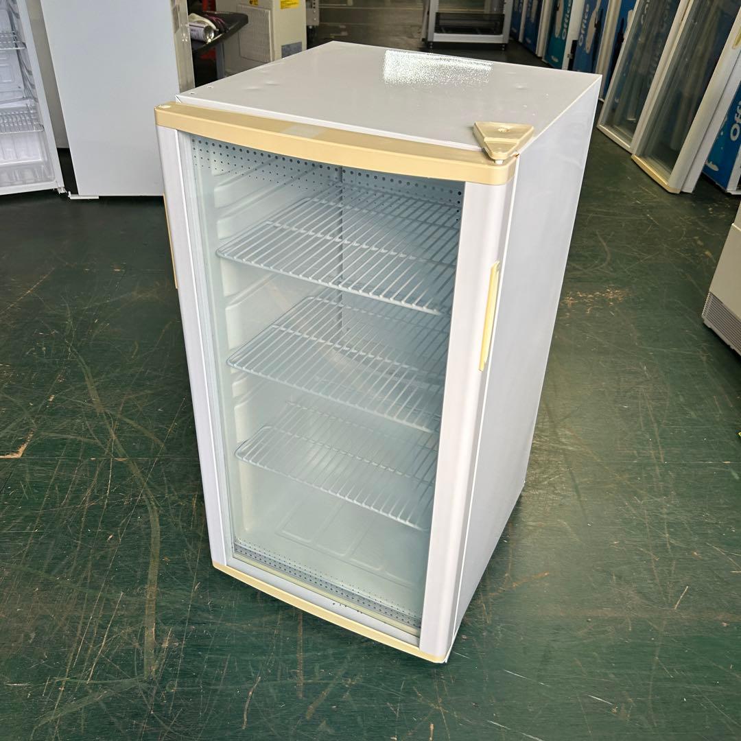 141業務用 冷蔵ショーケース オフィスコンビニ XW-105 左右開き 小型