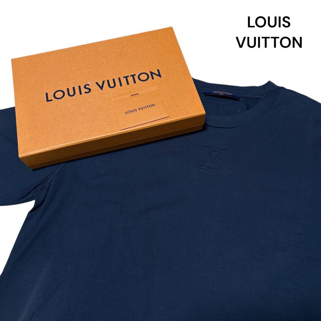 LOUIS VUITTON ルイヴィトン エンボス LVロゴ Tシャツ XL