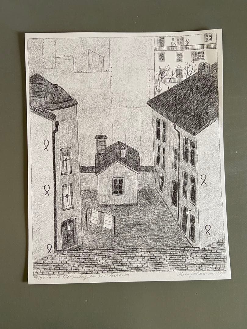 モナ・ヨハンソン Mona Johansson オリジナル リトグラフ　アート