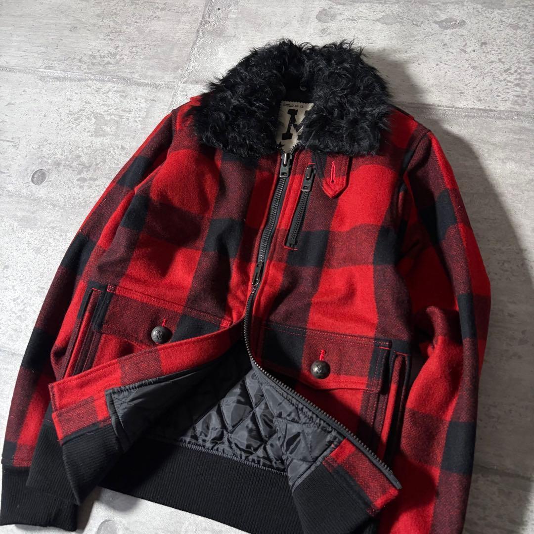 ジャケット・アウター 00s archive far check wool jacke y2k