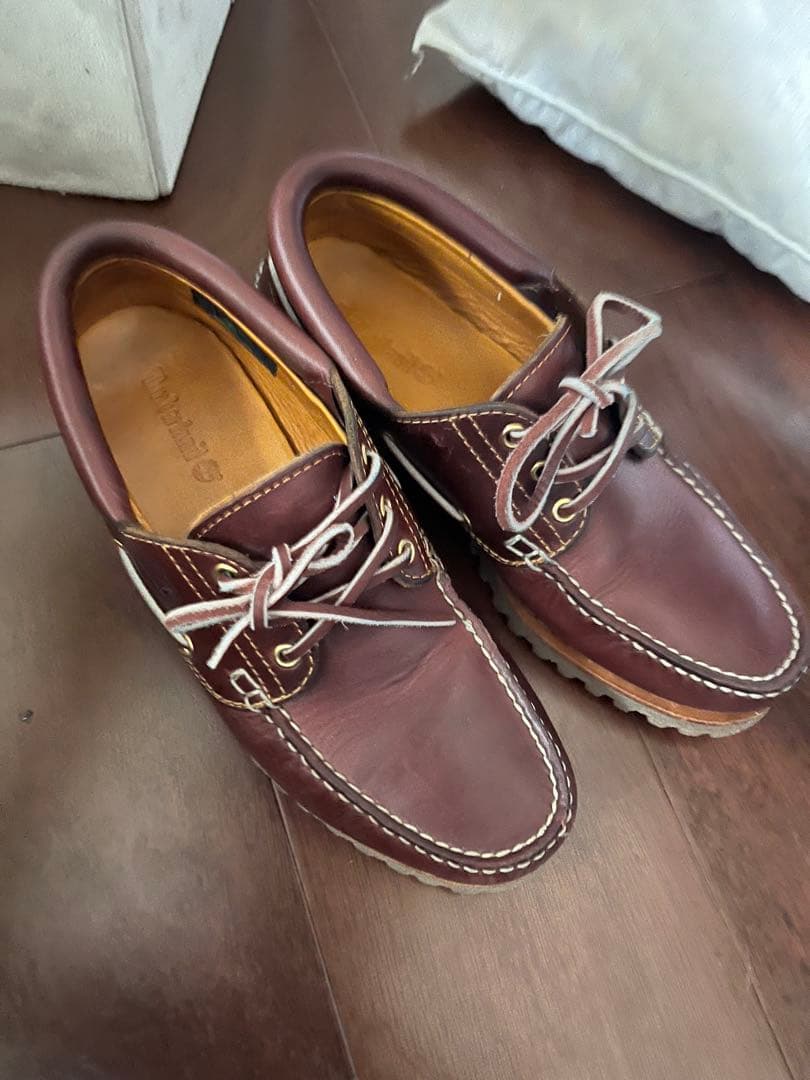 ティンバー　3rye ダークブラウンレザー モカシン 値下げ交渉あり　美品