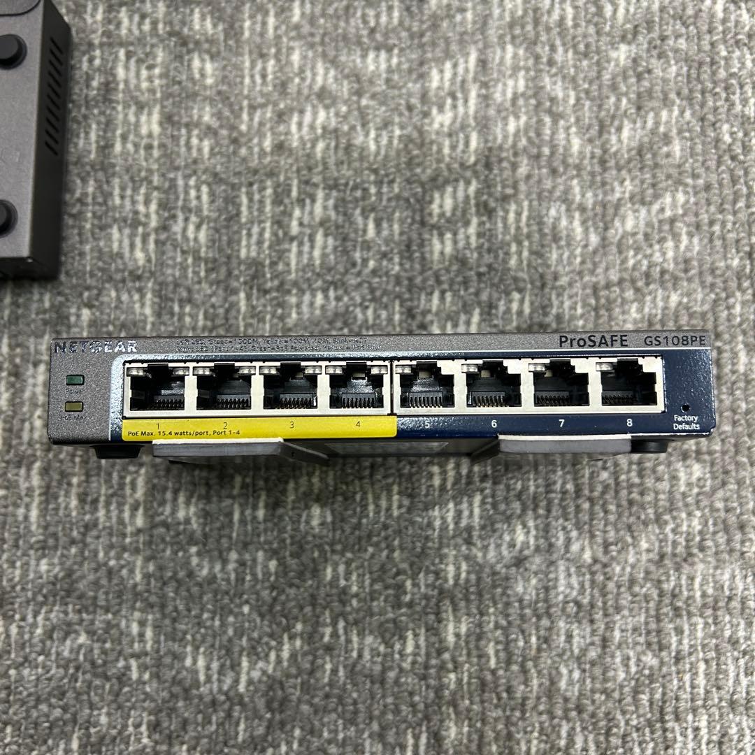 ①【4個セット】傷あり　NETGEAR GS108PEv3 ギガビット