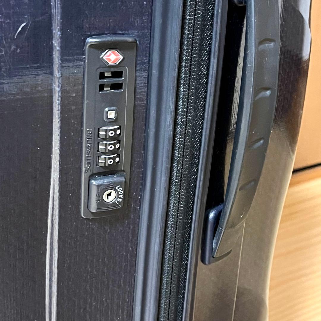 【美品】サムソナイト コスモライト 94L キャリーケース 超軽量 4輪 ブルー