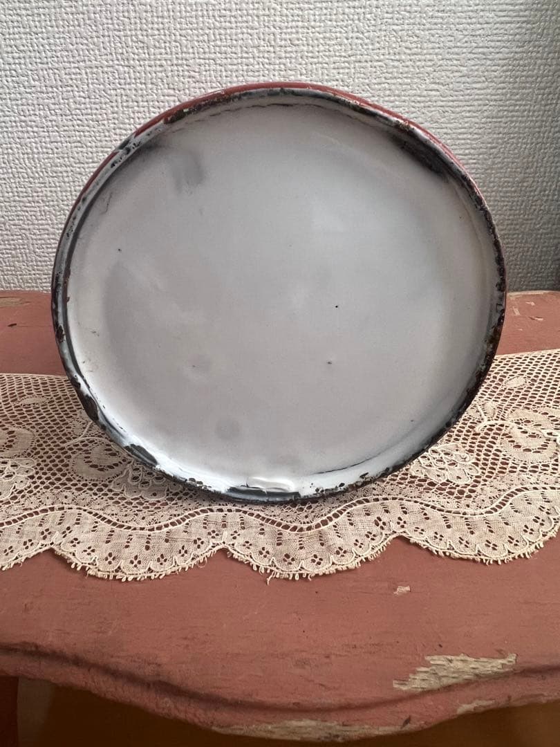 可憐♡アンティークホーロー　JAPY ウェディング　ピンク　ミルクポット