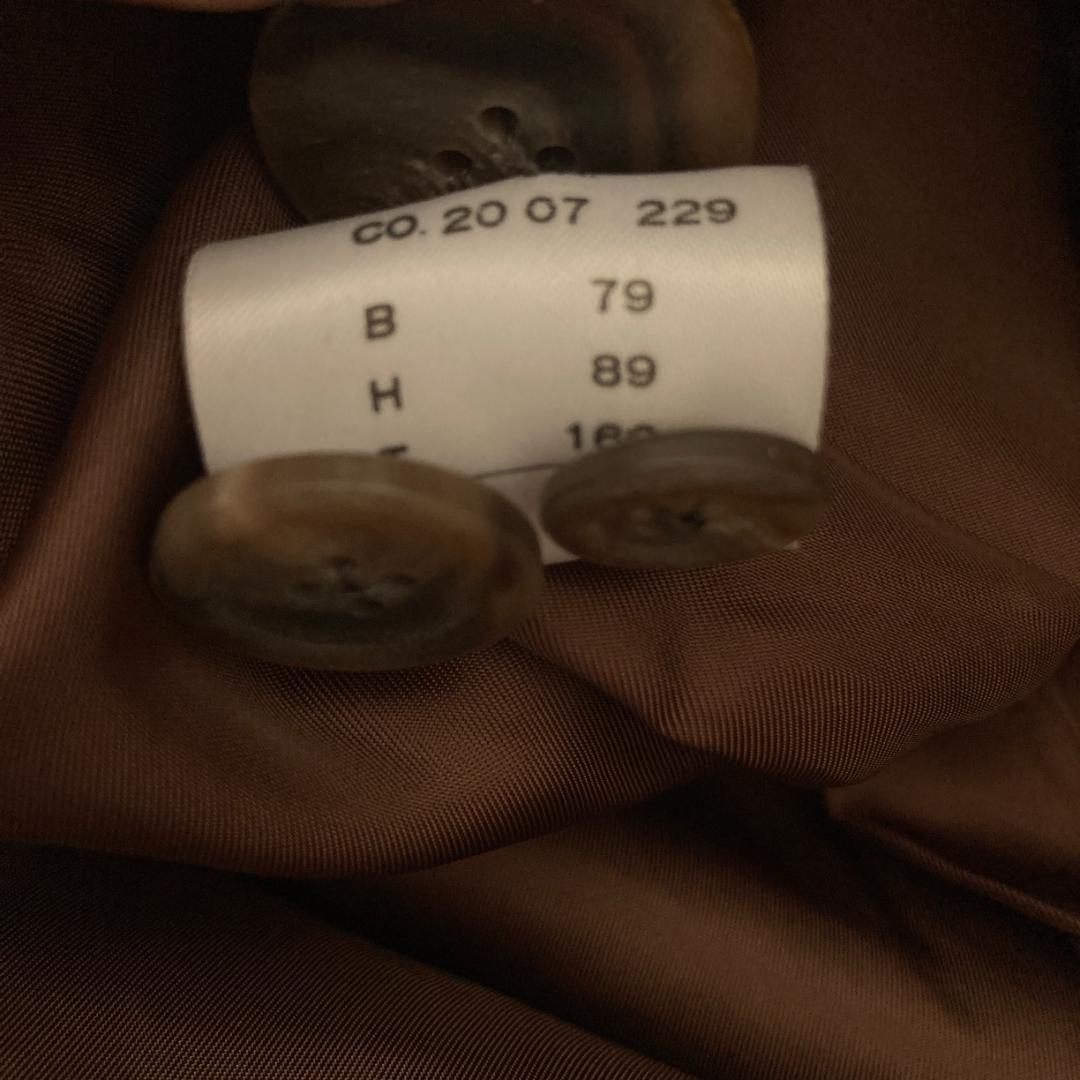 【希少ビンテージ】ラルフローレン　千鳥格子柄 ウール チェスターコート ブラウン