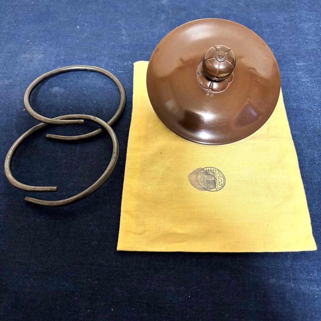 人間国宝高橋敬典/風炉/茶釜 /唐銅鬼面風炉/風炉釜/野々田電熱器/敷板/茶道具